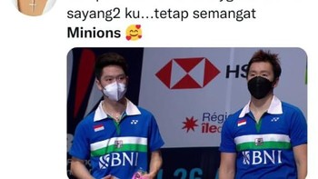 Skor sempat 20-20. Foto: Twitter