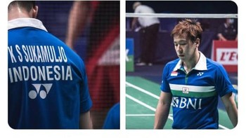 Dalam situasi deuce, Ko/Shin berhasil tampil lebih tenang, menambah dua poin beruntun menjadi 22-20. Foto: Twitter