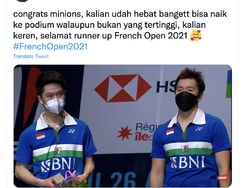 Marcus/Kevin Runner-up French Open, Netizen: The Minions Menang di Hatiku