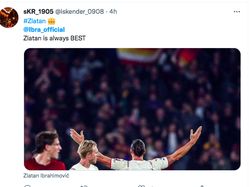 40 Tahun 400 Gol, Zlatan Ibrahimovic Bikin Takjub Netizen