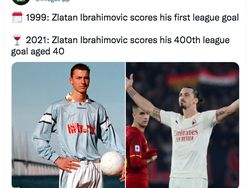 40 Tahun 400 Gol, Zlatan Ibrahimovic Bikin Takjub Netizen