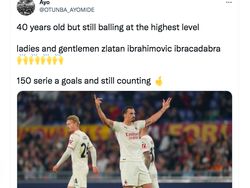 40 Tahun 400 Gol, Zlatan Ibrahimovic Bikin Takjub Netizen