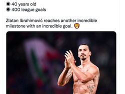 40 Tahun 400 Gol, Zlatan Ibrahimovic Bikin Takjub Netizen