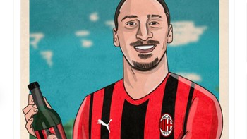 Zlatan menua seperti anggur yang berarti malah semakin hebat. Foto: Twitter