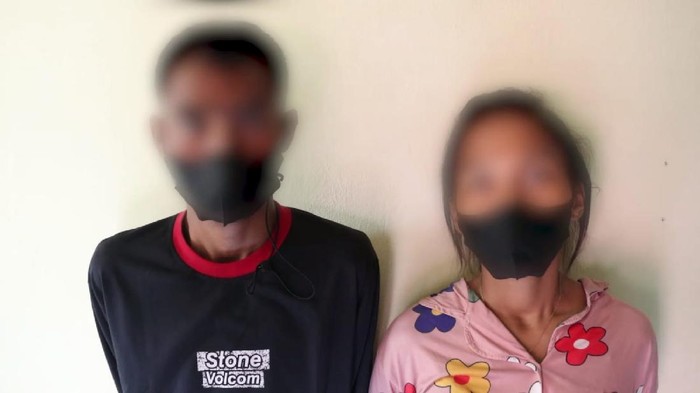 Pasutri yang bawa anak mencuri tabung gas meminta maaf