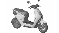 Desain skuter listrik Honda U-Go tersebut terdaftar dalam Pangkalan Data Kekayaan Intelektual Direktorat Jenderal Kekayaan Intelektual Kementerian Hukum & HAM. Foto: Pangkalan Data Kekayaan Intelektual Kemenkumham