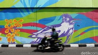 Pembuatan mural ini untuk memperingati Hari Jalan Raya Nasional.