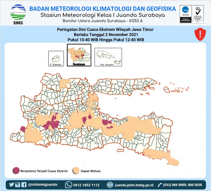 hujan di surabaya