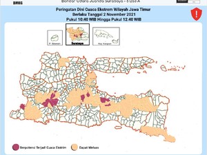 Adem, Surabaya dan Beberapa Wilayah Jatim Diprediksi Hujan Pagi hingga Siang