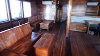 Kapal pinisi yang dilelang ini merupakan buatan 2019. Uang jaminan yang harus dibayar untuk mengikuti lelang sejumlah Rp 2,5 miliar.  (DOK Kejagung)