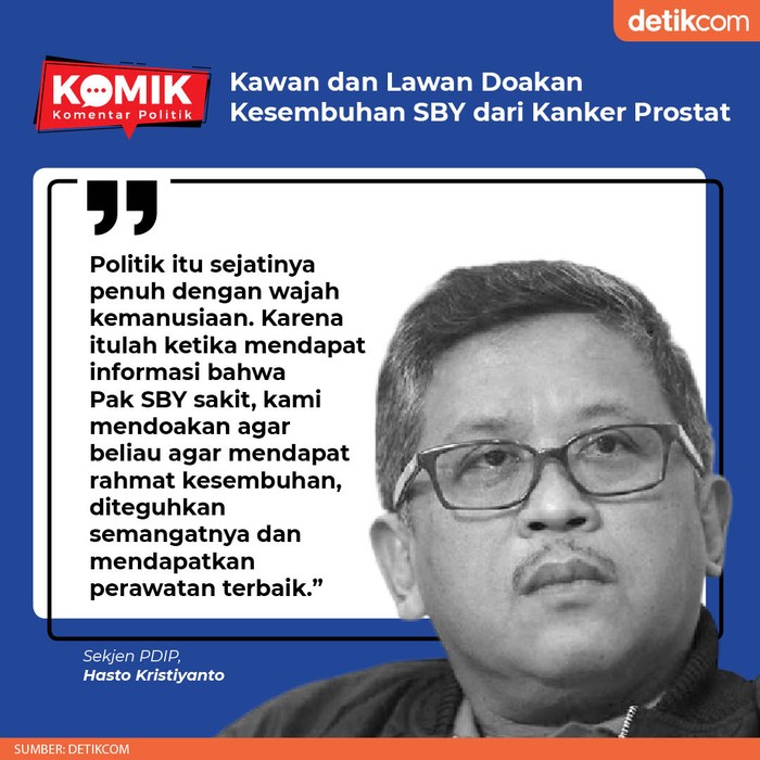 Kawan dan Lawan Doakan Kesembuhan SBY dari Kanker Prostat (Tim Infografis) Kawan dan Lawan Doakan Kesembuhan SBY dari Kanker Prostat (Tim Infografis)