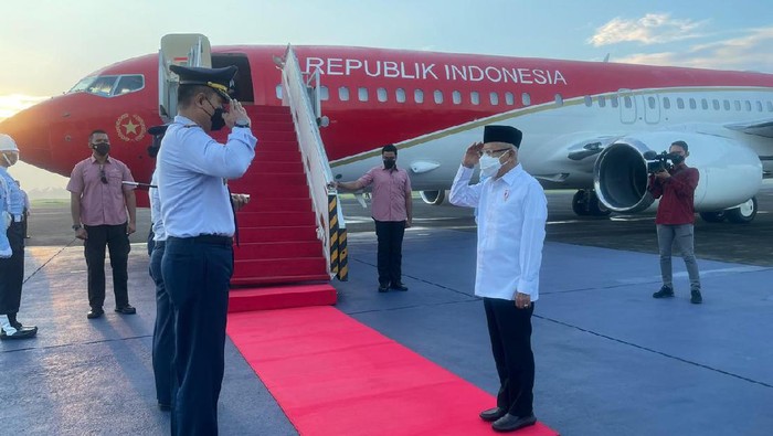 Maruf main berangkat ke Samarinda, Kalimantan Timur untuk melakukan kunjungan kerja