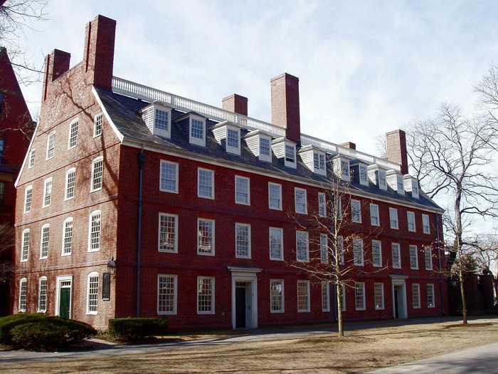 Massachusetts Hall, Harvard University.