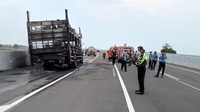 Kebakaran yang berlangsung sekitar pukul 13.00 WIB ini terjadi di Desa Pecuk, Kecamatan Patianrowo.