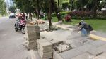 Revitalisasi Trotoar Jalan Suryo Jaksel Terus Dikebut