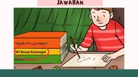 Ada buku resep masakan yang terselip di tengah buku pelajaran menggambarnya.