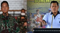 Terkait calon Panglima TNI, santer kabar calon Panglima TNI yakni antara KSAD Jenderal Andika Perkasa dan KSAL Laksamana Yudo Margono. Diisukan ada tarik menarik kepentingan di balik alotnya keputusan calon Panglima TNI pengganti Marsekal Hadi itu. Foto: Dok. Detikcom