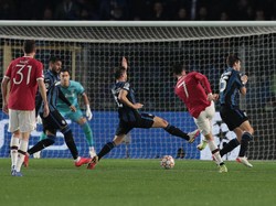 Ronaldo kemudian beraksi lagi di akhir babak kedua, saat MU kembali dalam posisi tertinggal. (Foto: Getty Images/Emilio Andreoli)