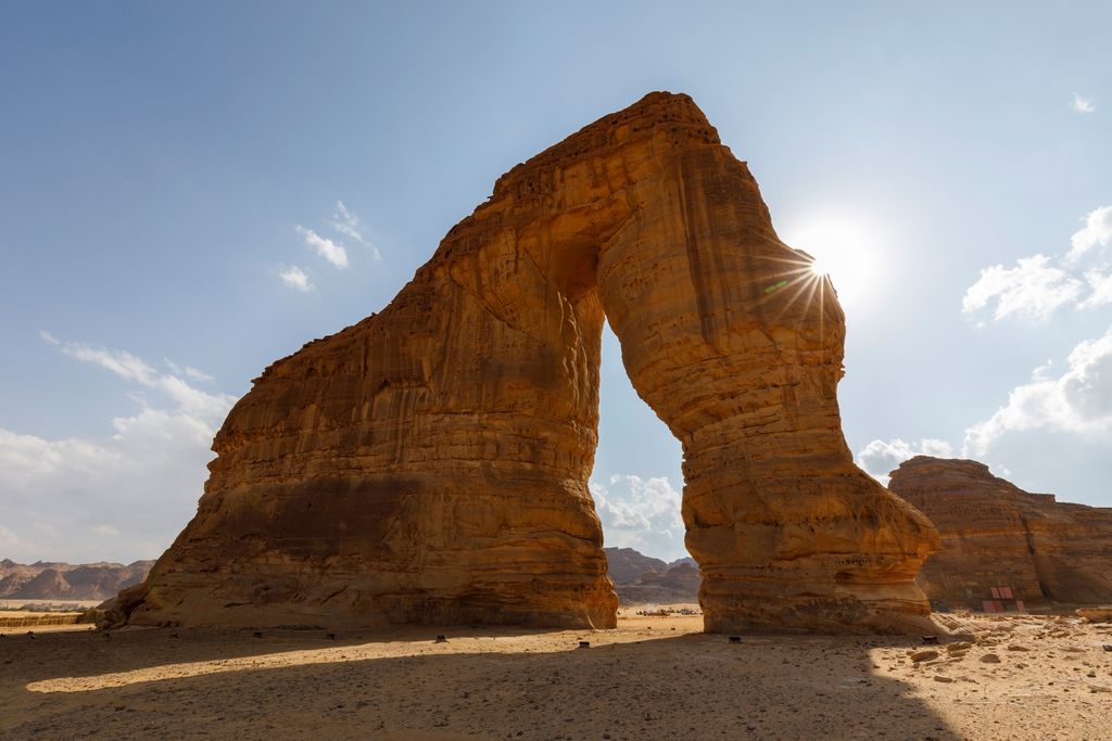 Batu mirip gajah di Al Ula, Arab Saudi