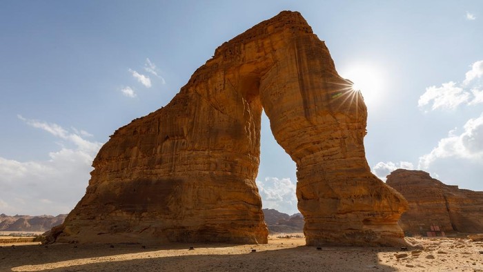 Batu mirip gajah di Al Ula, Arab Saudi