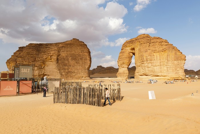 Batu mirip gajah di Al Ula, Arab Saudi