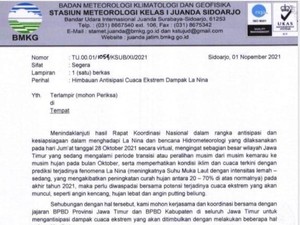 7 Sungai di Jatim Rawan Meluap Dampak Fenomena La Nina