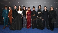 Gemma Chan hadir bersama seluruh cast dan sutradara film Eternals dalam event di Inggris. (Foto: Gareth Cattermole/Getty Images f/Gareth Cattermole)