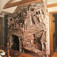 Ide unik yang bisa menghemat pengeluaran. Kalau seperti ini sudah nggak perlu lagi membeli rak buku dan kursi. Semuanya sudah dibuat dengan hanya menggunakan batu bata. Foto: instagram/pleasehatethesethings