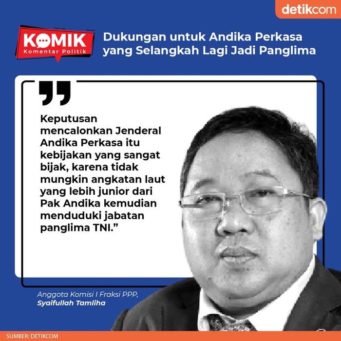 Dukungan untuk Andika Perkasa yang Selangkah Lagi Jadi Panglima (Tim Infografis detikcom)