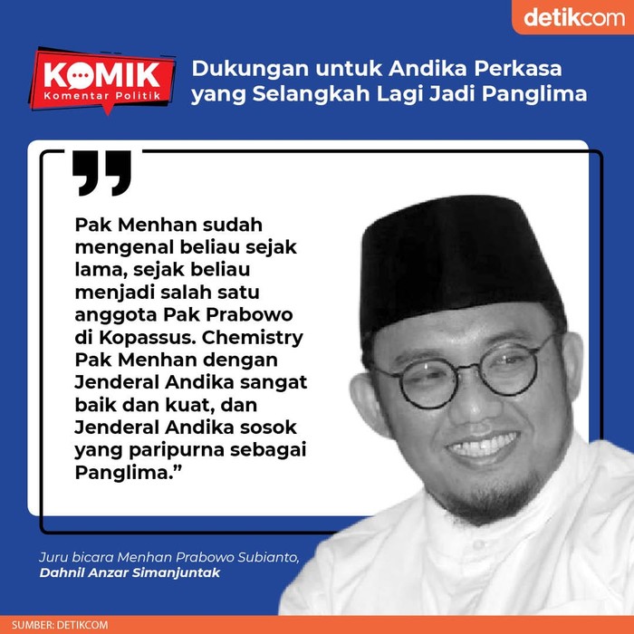 Dukungan untuk Andika Perkasa yang Selangkah Lagi Jadi Panglima (Tim Infografis detikcom)