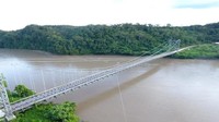 Jembatan Meteor termasuk salah satu jembatan gantung pertama di Papua.Foto: Dok. Ditjen Bina Marga Kementerian PUPR