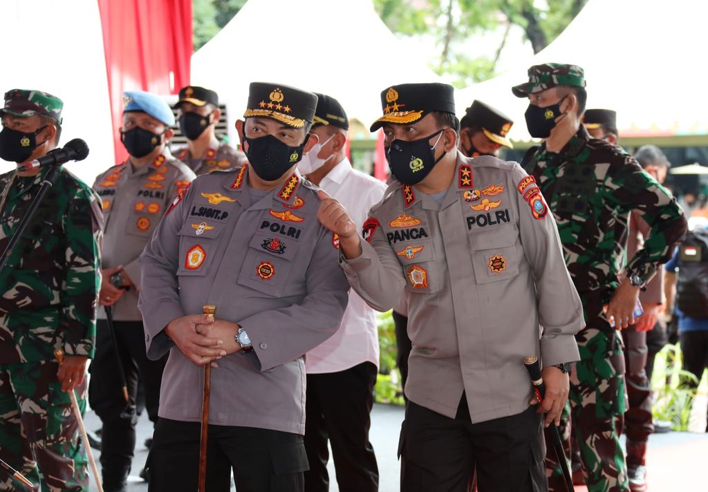 Kapolri Jenderal Listyo Sigit Prabowo memberi pengarahan kepada Forkopimda Sumut