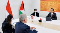 Diketahui, ada berbagai hal yang dibahas dalam pertemuan tersebut. Salah satunya terkait dukungan Indonesia untuk perjuangan Palestina menjadi negara yang merdeka. 