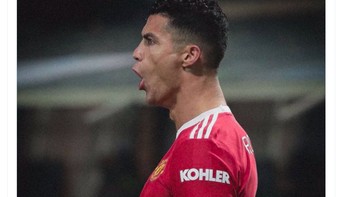 Ronaldo sudah hampir 37 tahun tapi performanya belum juga ada tanda-tanda menurun. Foto: Twitter