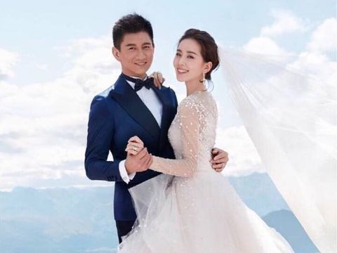 Nicky Wu dan Liu Shi saat menikah.