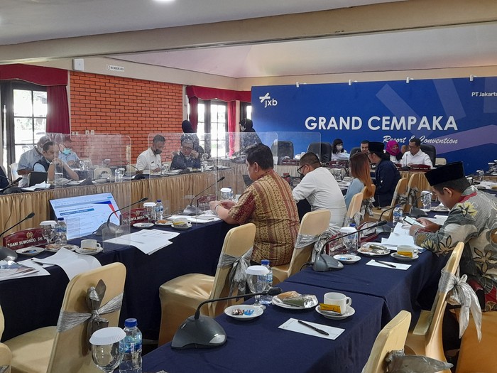 Suasana rapat DPRD DKI di Puncak, Bogor (Tiara-detikcom)
