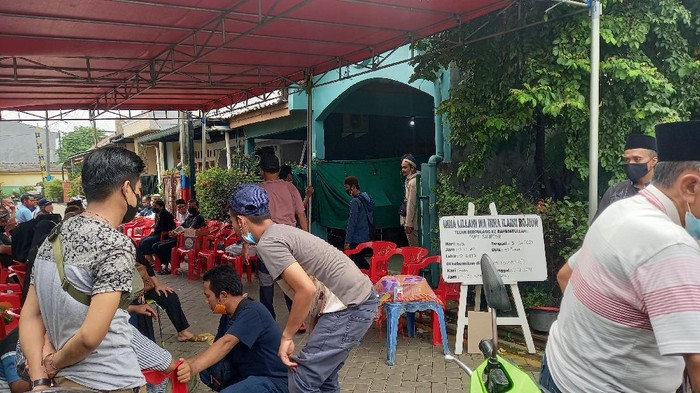 Suasana rumah duka korban penusukan di Pasar Malabar, Tangerang (Khairul-detikcom)