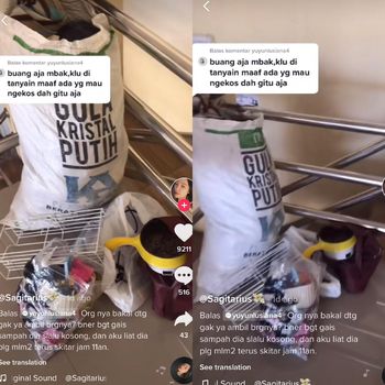 Viral kamar kost wanita penuh sampah.