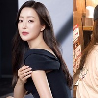 Artis berumur 44 tahun ini menampilkan kecantikan alami saat tak pakai makeup. Terlihat awet muda, Kim Hee Sun dipasangkan dengan Rowoon yang berumur 25 tahun dalam drama Korea Tomorrow. Foto: Instagram @lovely.katie.k
