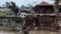 Begini penampakan terkini rumah 2 lantai yang ambruk di Kecamatan Parongpong, Kabupaten Bandung Barat.