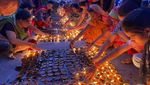 Gemerlap Ribuan Lampu di India yang Pecahkan Rekor Dunia