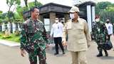 Prabowo Beri Arahan di Apel Terpusat Dipimpin Andika Perkasa
