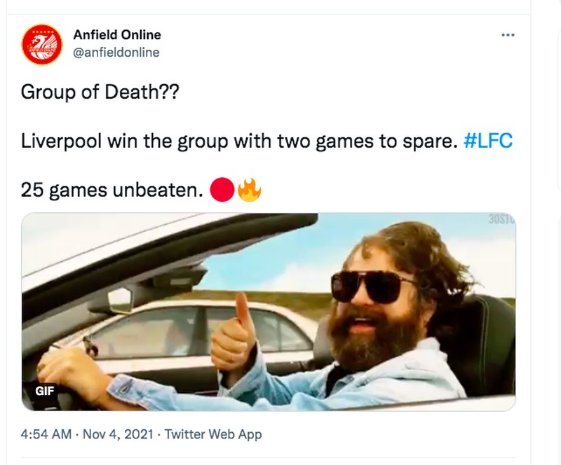 Meme Liverpool group of death