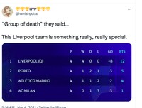 Meme Liverpool group of death