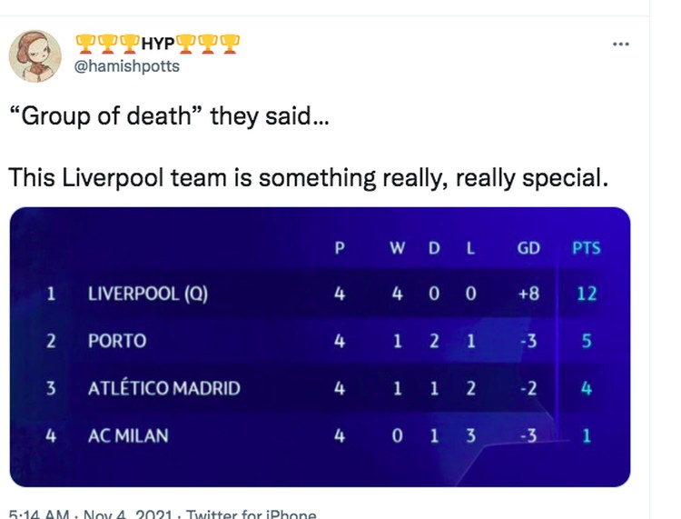 Meme Liverpool group of death