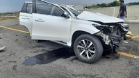 Berdasarkan keterangan Dirlantas Polda Jatim Kombes Usman Latif, Kamis (4/11/2021), mobil yang ditumpangi Vanessa Angel dan suami berangkat dari Jakarta. Di Km 673, kecelakaan terjadi. (Dok. Ditlantas Polda Jatim)