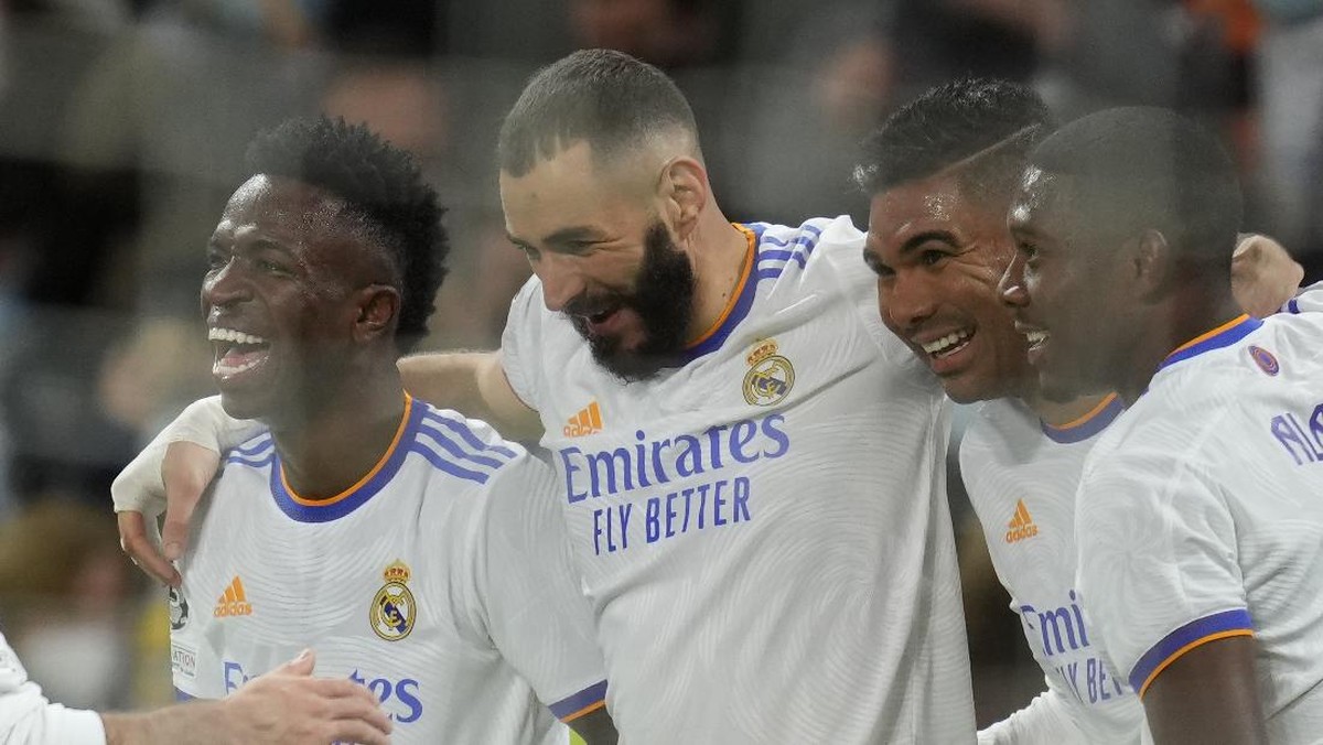 Real Madrid menjadi tim pertama yang mencapai 1.000 gol di Liga Champions. (Foto: AP/Manu Fernandez)