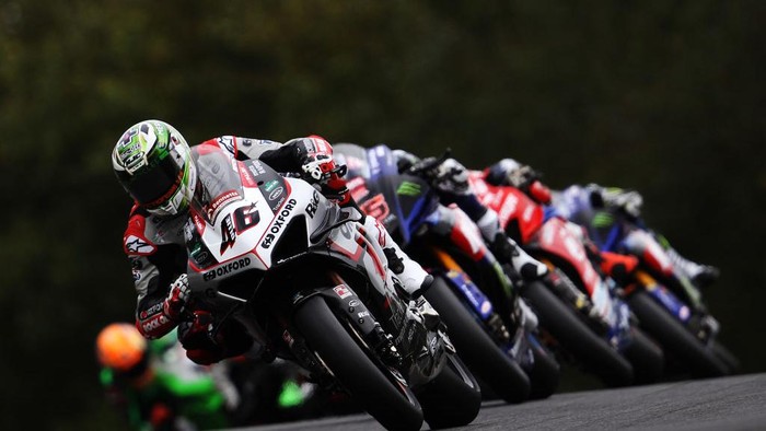 LONGFIELD, ENGLAND - OCTOBER 17: Tommy Bridewell of Oxford Products Racing Ducati rides during the British Superbike Championship at Brands Hatch on October 17, 2021 in Longfield, England. (Photo by Ker Robertson/Getty Images)