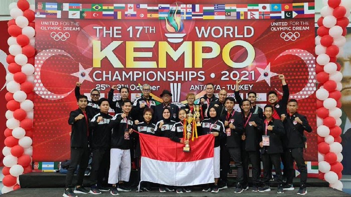 Indonesia meraih delapan medali emas di Kejuaraan Dunia Kempo 2021 di Antyla, Turki