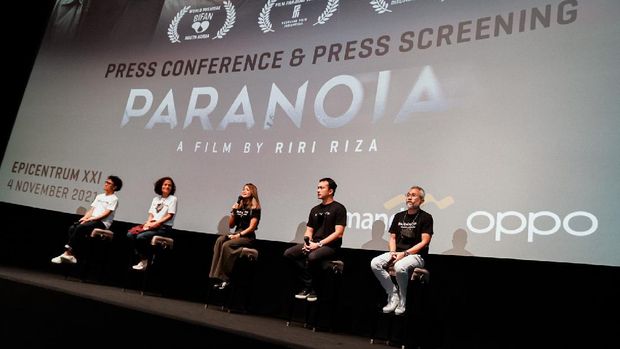Jumpa Pers Film Paranoia di XX1 Epicentrum, Kuningan, Jakarta Selatan.